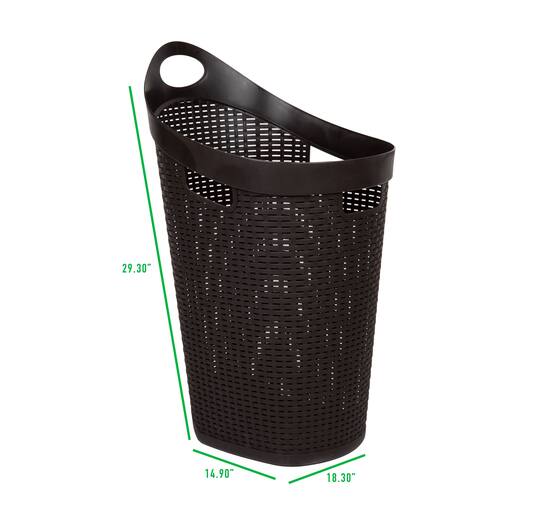 Mind Reader 60L Wheeled Hamper with Cutout Handle